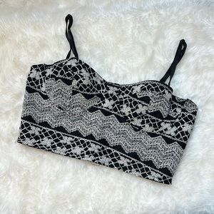 B&W Bustier with underwire